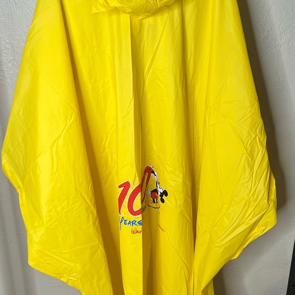 Disney Yellow 100 Years Rain Poncho